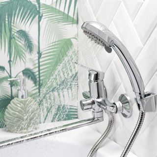 Смеситель для ванны с душем BOOU B8290-18F хром